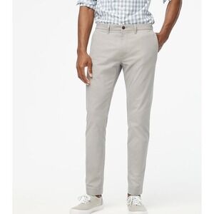 NWT J.CREW‎ Men's Slim Fit TruTemp365 Gray Chino Pant, 34/32